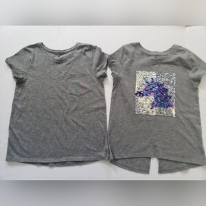 Gray Kids' Unicorn Sequin T-Shirts!!